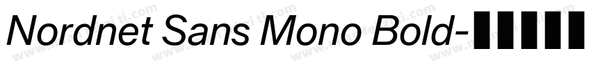 Nordnet Sans Mono Bold字体转换